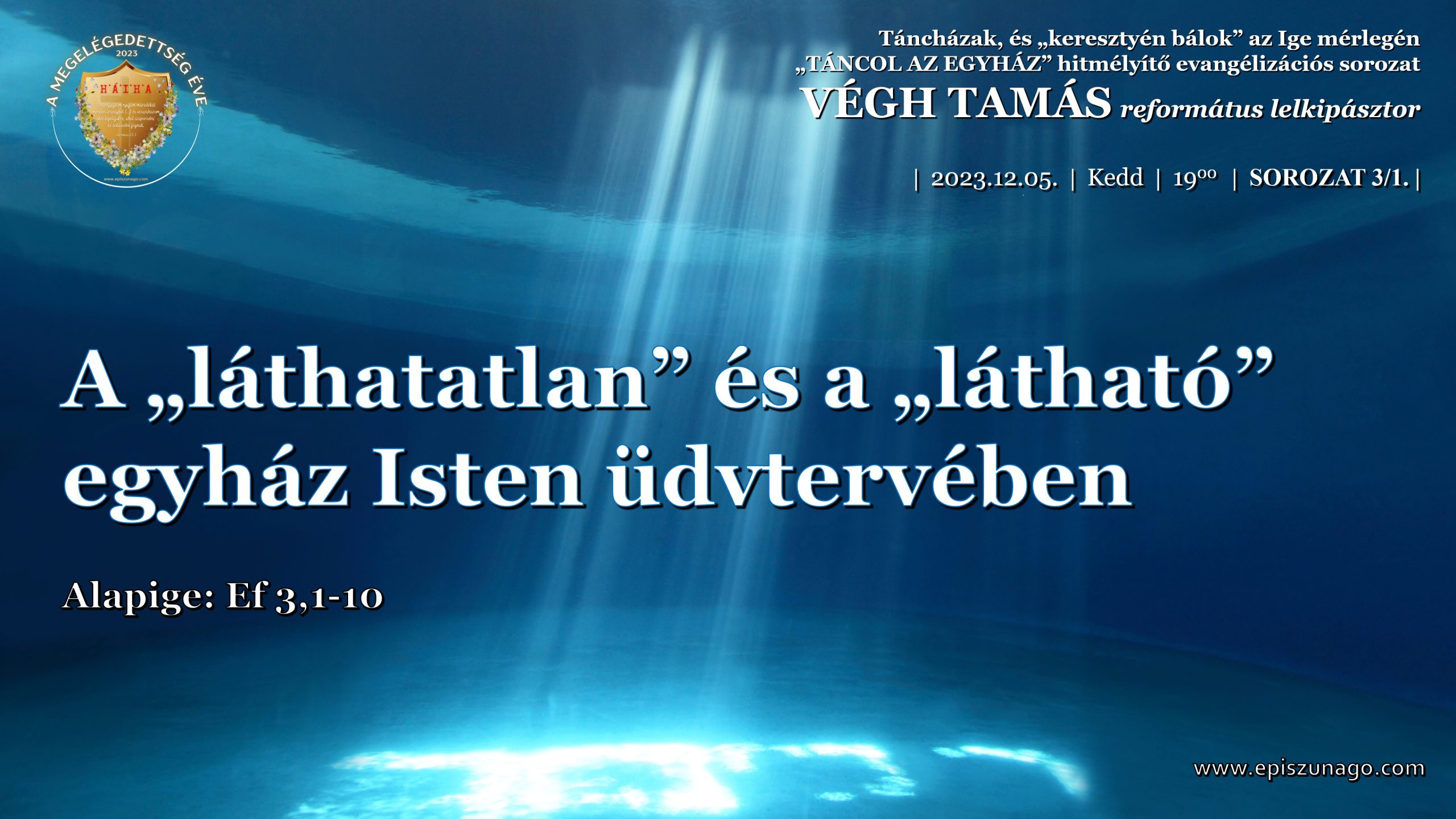 XIV. Hitmélyítő evangelizáció – 2023.12.05.